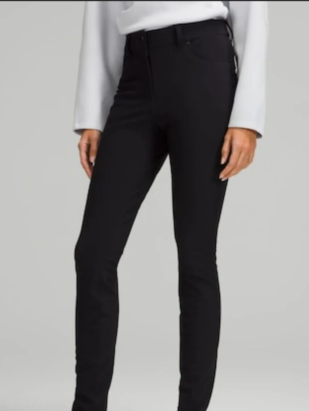 Lululemon City Sleek Slim-fit High Rise Pant Black size 30 / 10